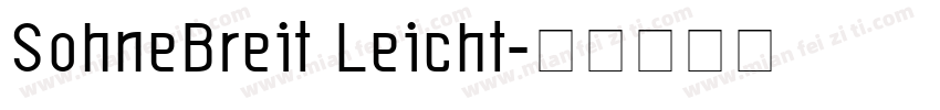 SohneBreit Leicht字体转换